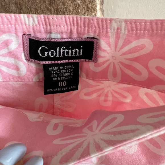 Golftini pink flower power skort, women’s size 00 - Picture 8 of 11